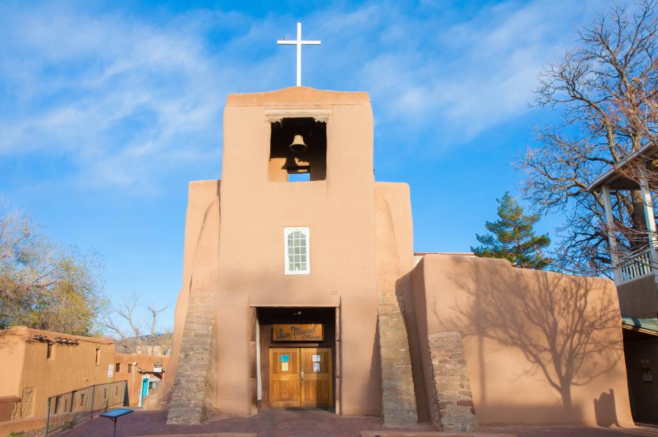 San Miguel Mission, Santa Fe, New Mexico, USA